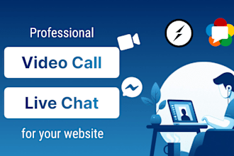 add live chat and video call feature on your website