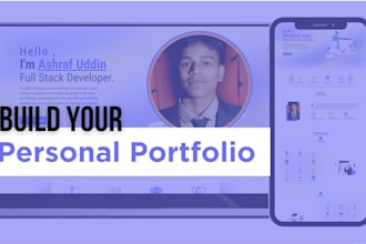 build custom landing, personal, business portfolio website