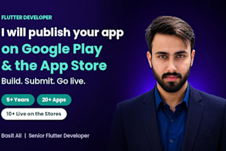 publish your flutter app on google play store and apple app store