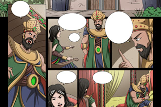 create a few pages of comics in my art style