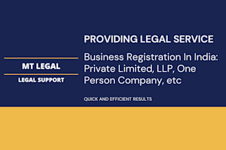 register your business in india like private limited, llp, opc, etc