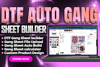 develop your dtf printing website with a gang sheet builder