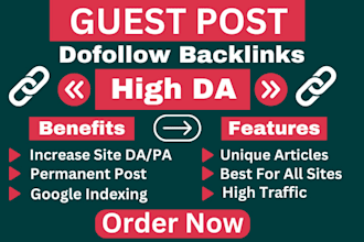 do SEO backlinks on high da guest post guest posting dofollow link building