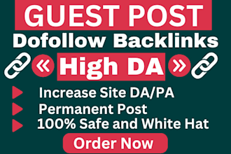 do SEO backlinks on high da guest post guest posting dofollow link building
