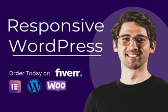 create mobile responsive wordpress website design for business or wordpress blog