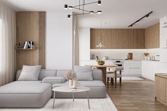 renovate room with minimalist furniture for area up to 25sq m