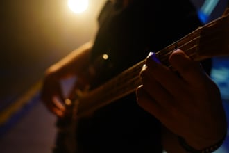 bass guitar recording session bass player