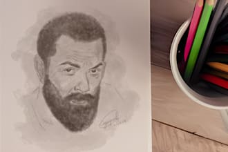 sketch a stylized portrait for you