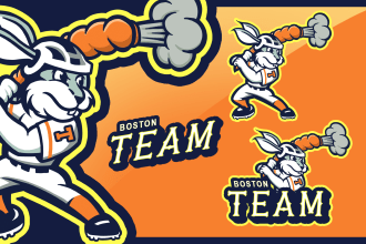 make mascot sport logo design for your team, college or merch