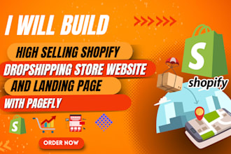 build high selling shopify store website