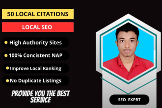 do 50 live australia local citations for local business seo