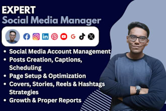 be your professional social media manager and content creator