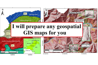prepare any geospatial gis maps for you