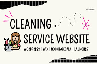build house office cleaning service website, hvac booking koala website launch27