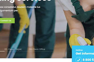 make you a cleaning service website