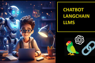 create chatbots using large language models and lang chain