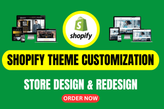 do theme customize design redesign shopify store fashion store any shopify theme