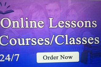 help in online lesson course, class tutor and physics and chemistry
