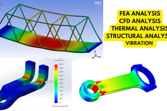do 3d cad solidworks software and ansys abaqus fea cfd matlab simulation