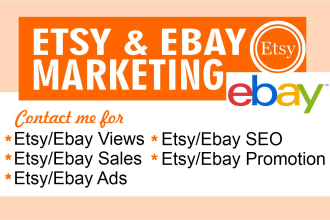 increase etsy ebay view traffic seo marketing promotion for etsy ebay sales ads