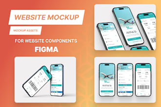 do figma mockup for website component assets
