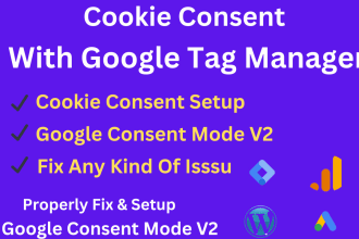setup cookie consent v2,cookie consent banner setup with GTM