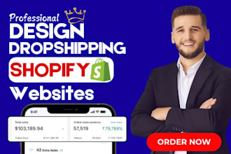 design, redesign shopify store, shopify dropshipping store,