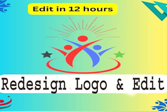 redesign your logo, edit, modify, update in 12 hours
