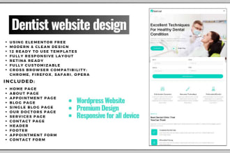 do dentist wordpress website design looks premium
