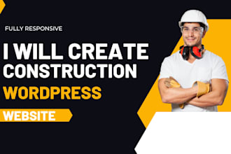 create professional construction wordpress website