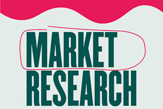 complete a comprehensive market research report, competitor analysis