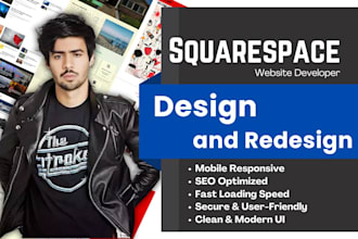 create squarespace landing page squarespace website design redsign