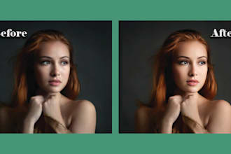 photo retouching ,editing  image, blurry photos in photoshop