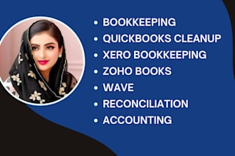 do bookkeeping and accounting in xero, zoho, wave and quickbooks online