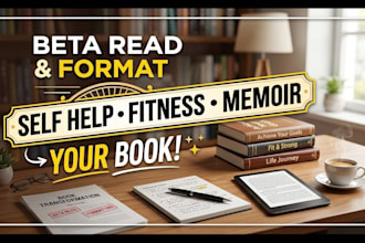 beta read your self help, memoir, fitness non fiction book