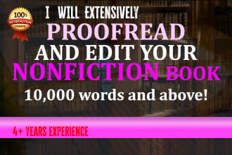 extensively proofread and edit your nonfiction book