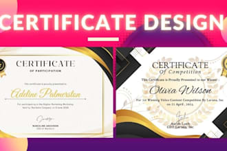 do express custom certificate design, diploma and award certificates