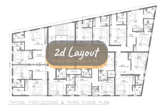 draft quick 2d floor plans in autocad and revit