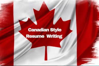 provides a canadian style resume and cover letter