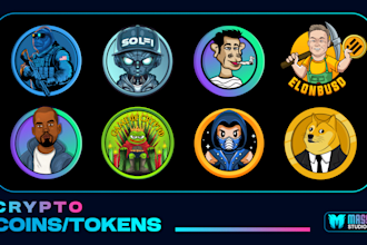 do a crypto token logo and animated coin design for blockchain projects
