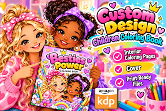 design coloring book for amazon kdp children coloring book