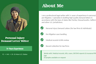 draft your detailed personal injury demand letter
