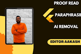 proofread and format the manuscript, article