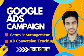 setup and manage google ads adwords PPC campaigns