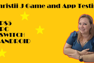 test and review your game or app
