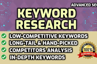 do SEO keywords research and competitor analysis