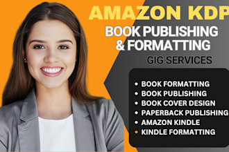 do kdp book publishing, book formatting and typesetting job