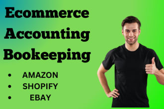 do qbo ecommerce, amazon, shopify, bookkeeping, accounting in quickbooks online