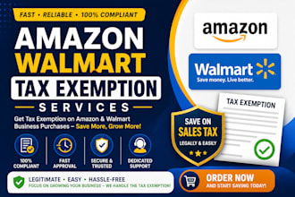 do amazon walmart tax exemption for all states