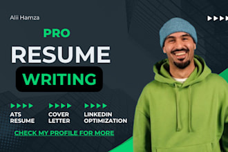 write and upgrade your resume,CV, cover letter and linkedin